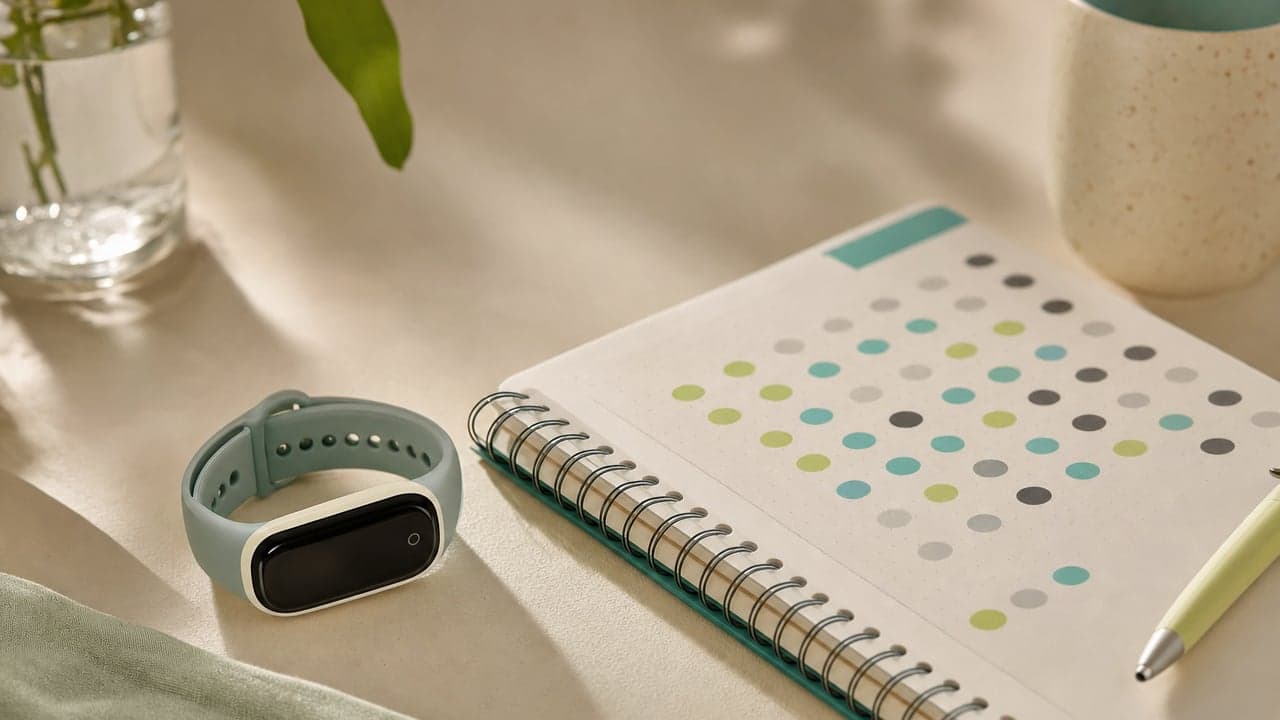 Wearable junto a un registro diario de hábitos