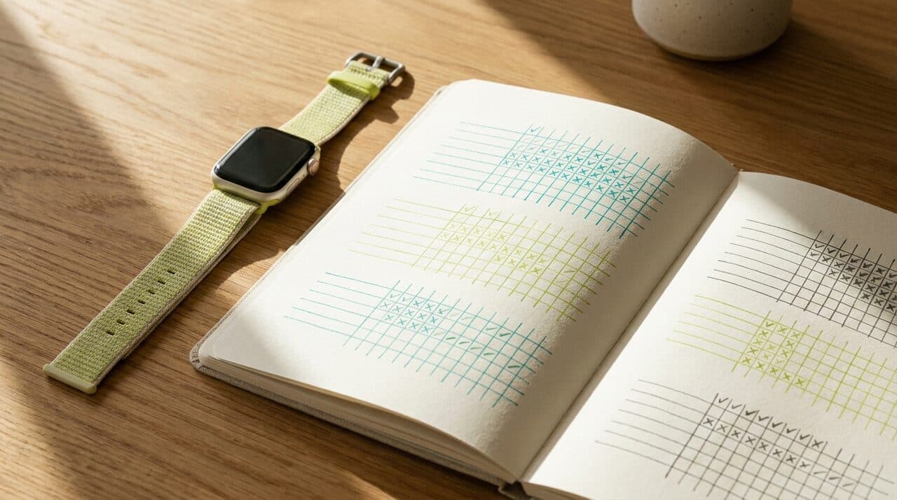 Wearable junto a un registro diario de hábitos